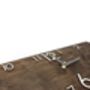 Crafted Luxury Industrial Wooden Wall Clock, thumbnail 6 of 8