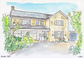 Personalised House Portrait, 10 of 12