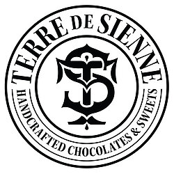 Terre de sienne chocolate logo, monograme TS, handcrafted chocolate and sweets