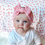 Baby Valentines Heart Bow Headband, thumbnail 2 of 3