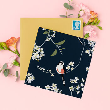 Rspb Blossom And Bird Navy Wrap, 3 of 6