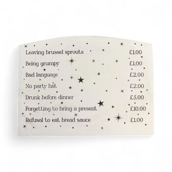 Personalised Christmas Fines Box For Family Or Work, 4 of 10