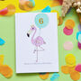 Personalised Fabulous Flamingo Birthday Card, thumbnail 1 of 2