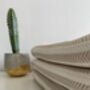 Cream Striped Cotton Sofa Throw, thumbnail 2 of 6