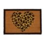 Leopard Print Heart Coir Doormat, thumbnail 2 of 2