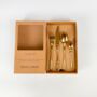 Milan Gold Stainless Steel Cutlery Sets X16/24 Pieces, thumbnail 3 of 4