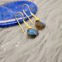 Labradorite Dangle Sterling Silver Earrings, thumbnail 4 of 9