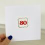 80th Handmade Card, thumbnail 3 of 3