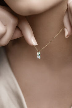 Opal Traffic Light Necklace, 2 of 9