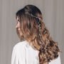 Silver And Freshwater Pearl Veil Style Hair Vine Elise, thumbnail 8 of 12