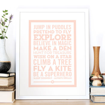 'Be A Superhero' Baby Gift Print, 10 of 10