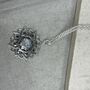 925 Sterling Silver Mandala Moonstone Necklace, thumbnail 3 of 11