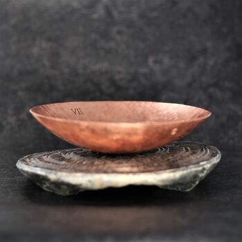 7th Anniversary Copper Bowl, Large Hammered, 6 of 8