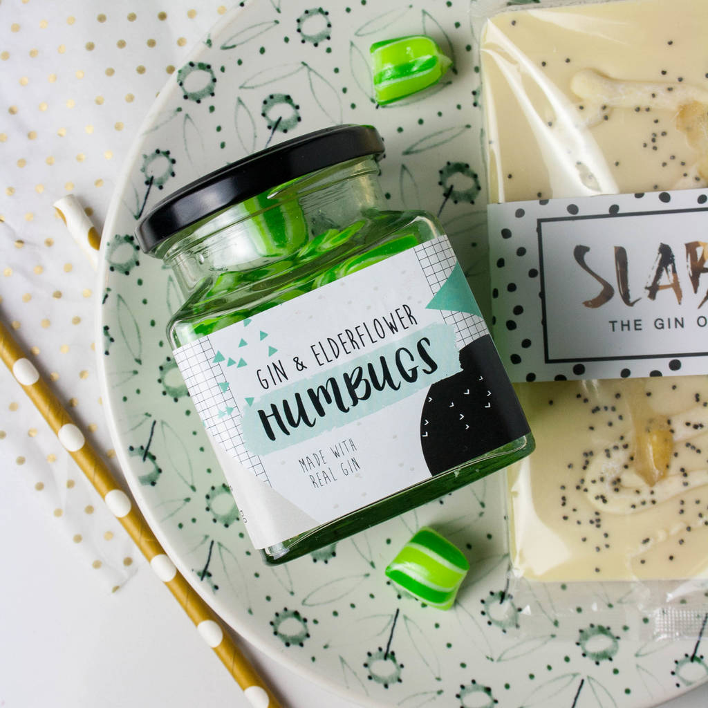 Gin Alcoholic Sweets And Chocolate Gift Set By Holly's Lollies