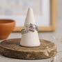 Sterling Silver Adjustable Feather Ring, thumbnail 5 of 8