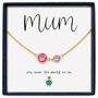 Personalised Create Your Own Mother And Daughter Birthstones Necklace, thumbnail 4 of 12