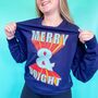 Colourful Merry And Bright Christmas Jumper, thumbnail 1 of 1