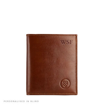 Personalised Leather Wallet With Coin Section 'Rocca', 10 of 12