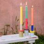 Dinner Candle Sets Of Three Multi Colour Taper Candles, thumbnail 1 of 9