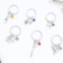 Set Of Partners In Crime Personalised Keyrings Friends Keychains, thumbnail 2 of 7