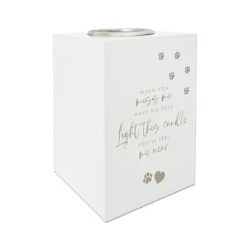 Sentimental Verse Pet Memorial Tea Light Holder, 6 of 7