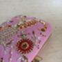 Peacock Rectangular Pink Clutch Bag, thumbnail 5 of 12