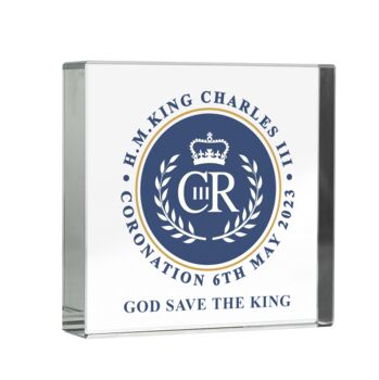 King Charles Ill Blue Crest Coronation Crystal Token, 4 of 4