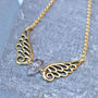 Angel Wing Birthstone Necklace, thumbnail 6 of 7