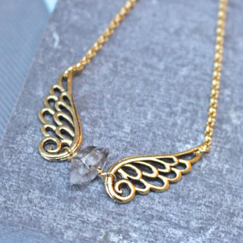 Angel Wing Birthstone Necklace, 6 of 7