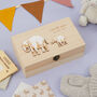 Personalised New Baby Elephant Memory Box Gift, thumbnail 1 of 4
