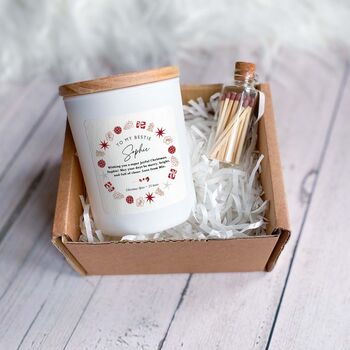 To My Bestie Candle Personalised Vegan Gift, 2 of 5
