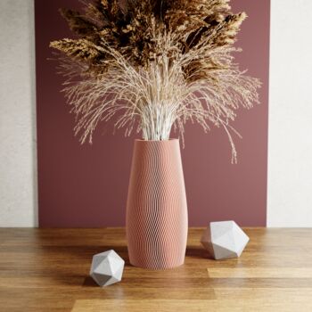 Large Muted White 'Tidal' Vase For Dried Flowers, 11 of 11
