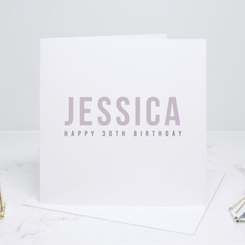 Personalised Bold Happy Birthday Card, 3 of 5