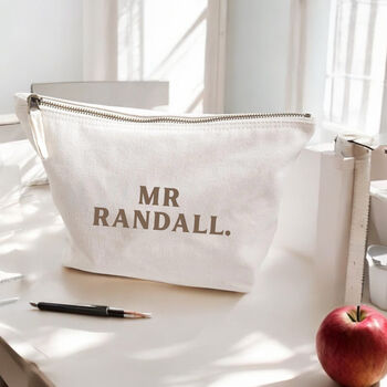 Personalised Teacher Canvas Pouch, 7 of 7