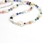 Multi Coloured Gemstone And Pearl Beaded Necklace, thumbnail 9 of 12