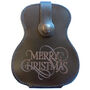 Merry Christmas Leather Plectrum Wallet, thumbnail 1 of 3