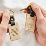 'To the Sea' Personalised Wooden Keyring, thumbnail 2 of 4