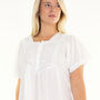 White Cotton Victorian Styled Panel Nightdress, thumbnail 1 of 10