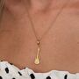 Electric Guitar Charm Necklace, Sterling Silver Or Gold Plated, thumbnail 6 of 10