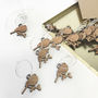 Personalised Five Bird Wine Glass Charms, thumbnail 7 of 10