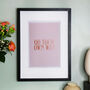 'Go Your Own Way' Typography Print, thumbnail 1 of 2