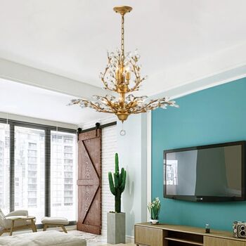 Seven Light Dimmable Crystal Empire Chandelier, 6 of 12