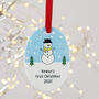 Personalised Baby's First Christmas Ceramic Decoration, thumbnail 7 of 7