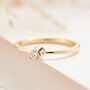 Personalised 9ct Gold Tall Diamond Engagement Ring, thumbnail 3 of 11