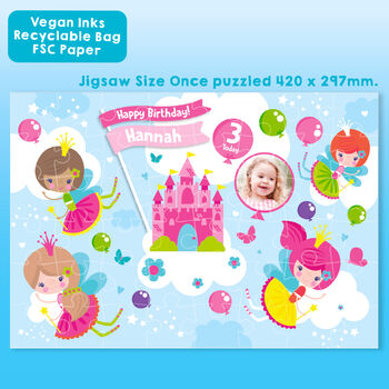 Personalised Fairy Wishes Birthday Jigsaw Puzzle, 2 of 11