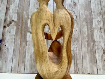 Wooden Wine Bottle Holder Home, Couple Wedding Decor, 4 of 8