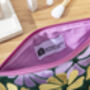 Velvet Retro Flower Pouch Bag, thumbnail 4 of 4