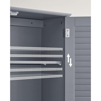 Wall Mounted Bathroom Cabinet With Double Doors, 4 of 5