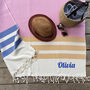 Personalised Cotton Throw Shawl Towel, Gift Set For Friends, thumbnail 1 of 11