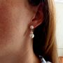 Pearl Drop Earrings, thumbnail 2 of 3